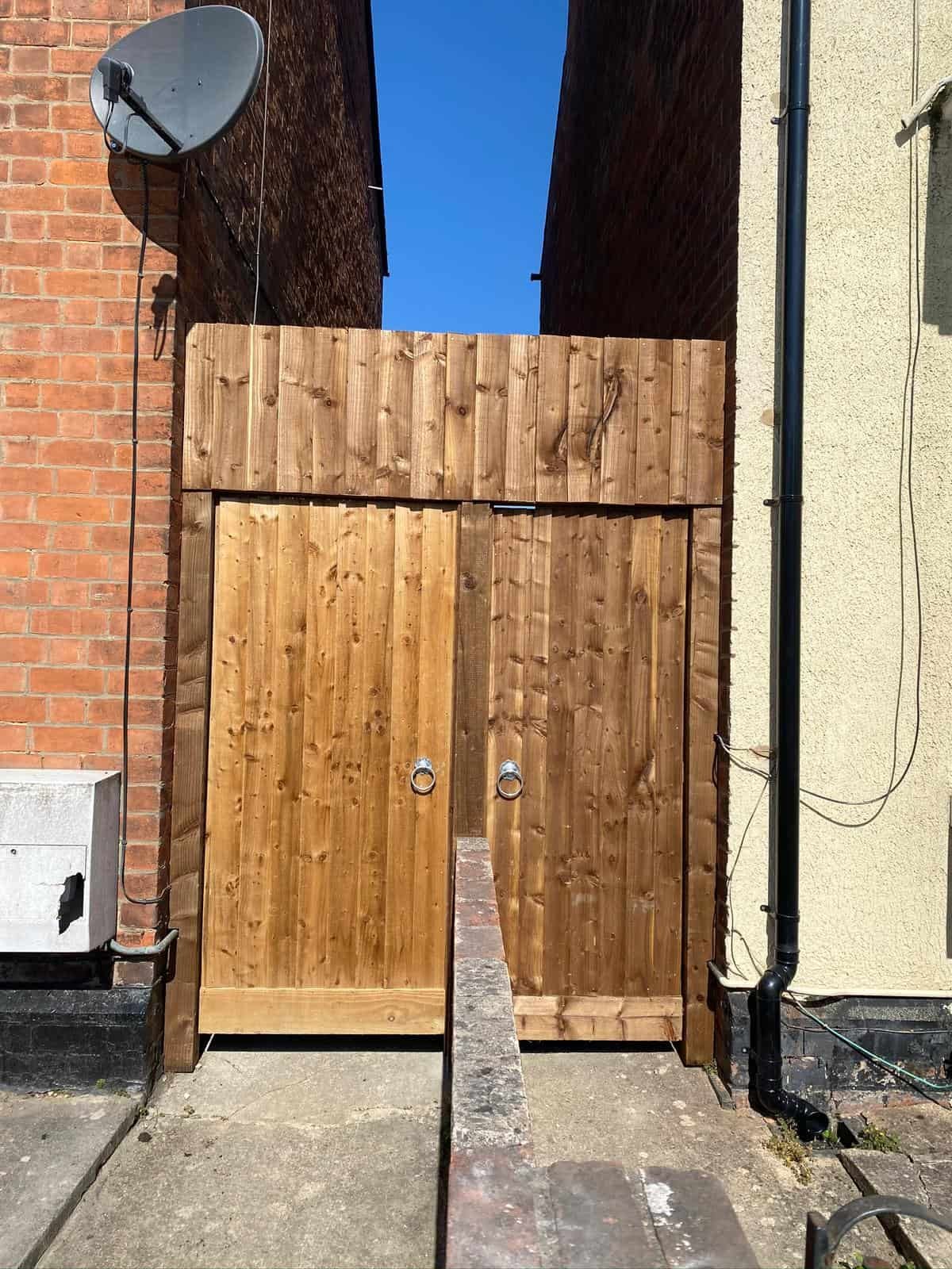 fencing Gloucester Fencing and landscaping completed together in a Cheltenham garden