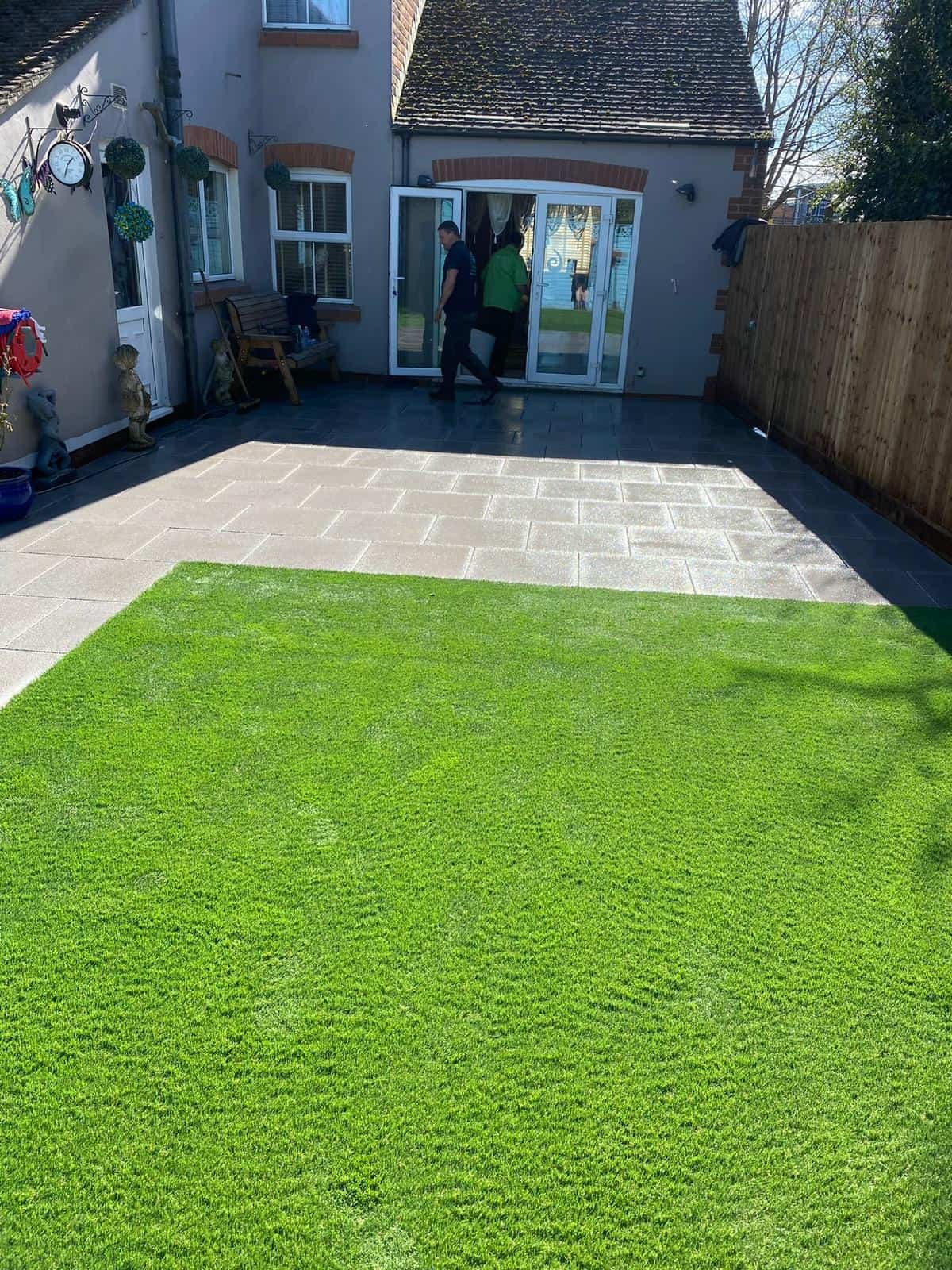 Artificial Grass Gloucester Artificial grass installation with neat border in Gloucestershire