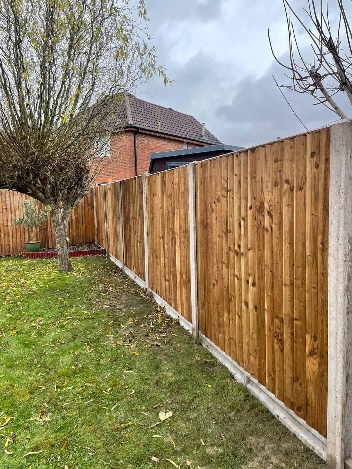 fencing Gloucester Post-and-rail fencing along a garden boundary in Cheltenham