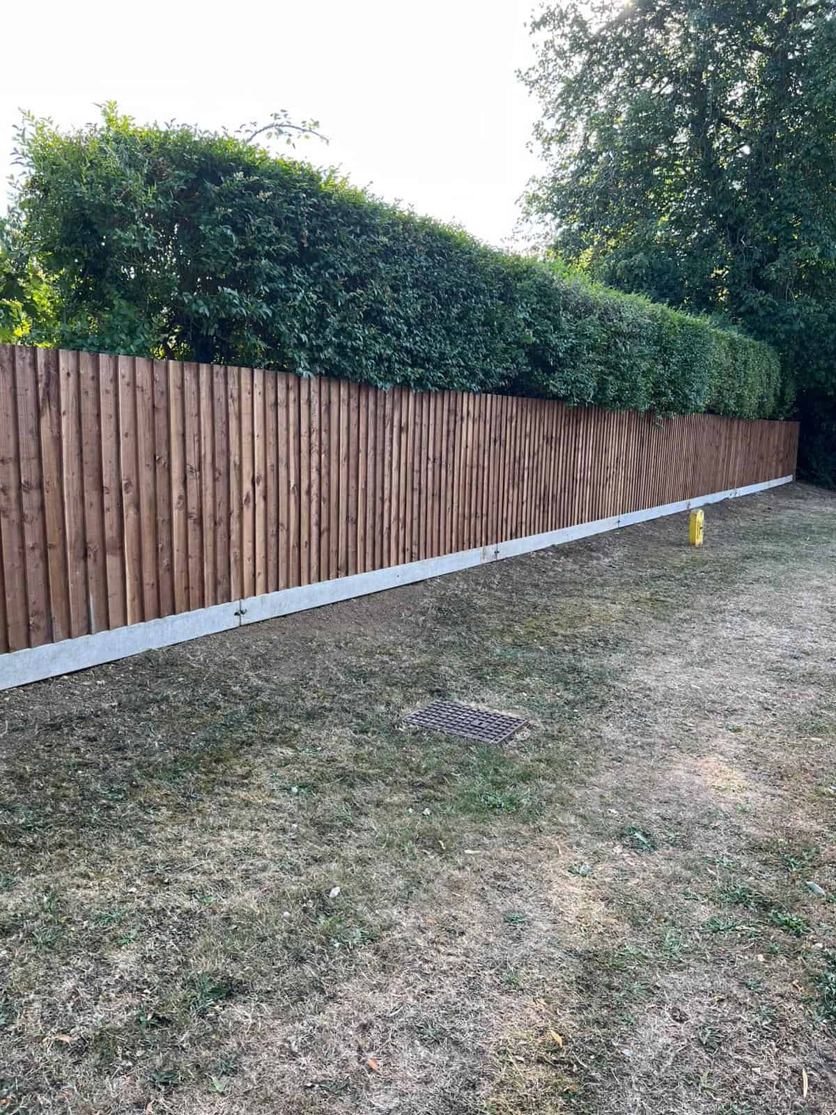 fencing Gloucester Close board fencing installed along garden boundary in Gloucester
