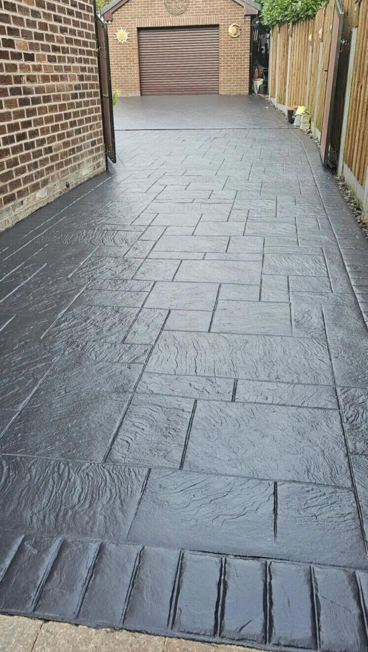 Imprinted Concrete Driveways Gloucester by SJS Landscaping & Driveways